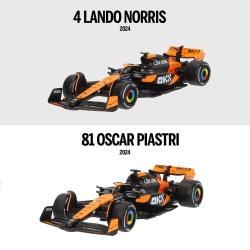 Blister 2 coches Mclaren MCL38 F1 2024 metal