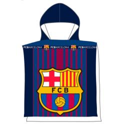 Poncho toalla FC Barcelona microfibra