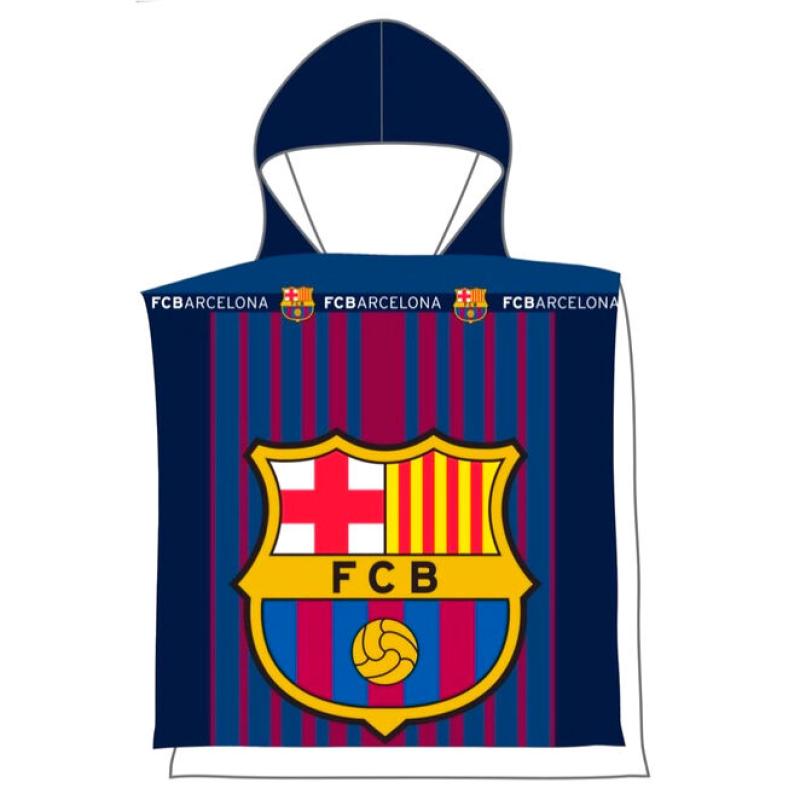 Poncho toalla FC Barcelona microfibra
