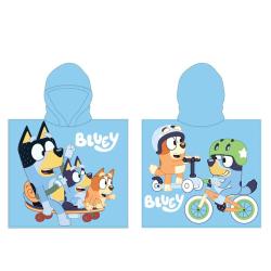 Poncho toalla Bluey microfibra