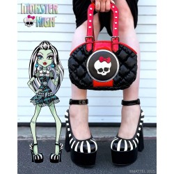 BOLSO  VOLTAJE - NEGRO/ROJO por MONSTER HIGH X YRU