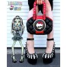 BOLSO  VOLTAJE - NEGRO/ROJO por MONSTER HIGH X YRU