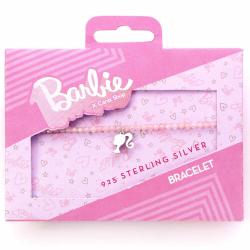 Pulsera Silhouette Charm Barbie plata