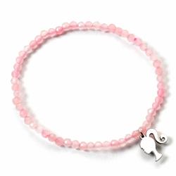 Pulsera Silhouette Charm Barbie plata