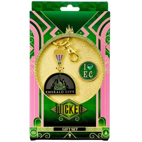 Set regalo llavero + Pin Emerald City Hot Air Balloon Wicked