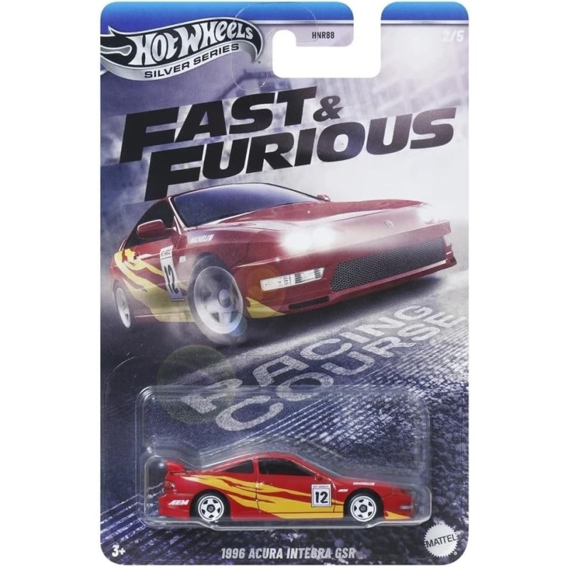 Hot Wheels Silver Series  Fast and Furious RACING COURSE. 1996 Acura Integra GSR