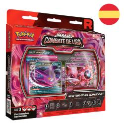 Blister cartas League Battle Deck Team Rockets Mewtwo Ex Pokemon español
