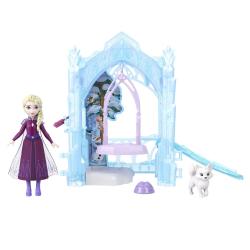 Muñeca Elsa Escondite Helado de Animales Frozen Disney
