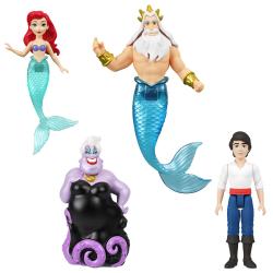 Blister 4 figuras La Sirenita Disney