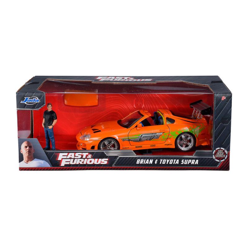Blister figura Brian + Coche Toyota Supra Fast & Furious