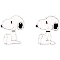 Pendientes Snoopy Peanuts plata