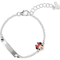 Pulsera placa Minnie Disney plata