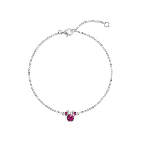 Pulsera Octubre Minnie Disney plata