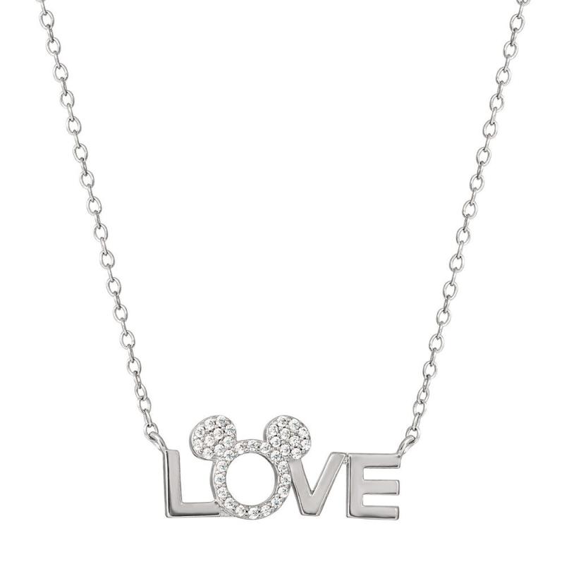Colgante Love Minnie Disney plata