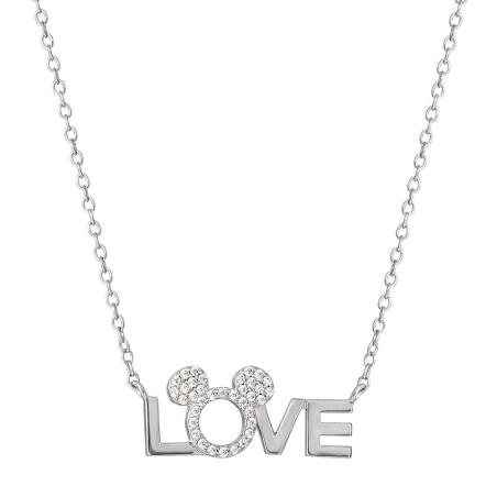 Colgante Love Minnie Disney plata