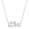 Colgante Love Minnie Disney plata