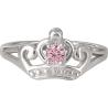 Anillo Corona Princesas Disney plata