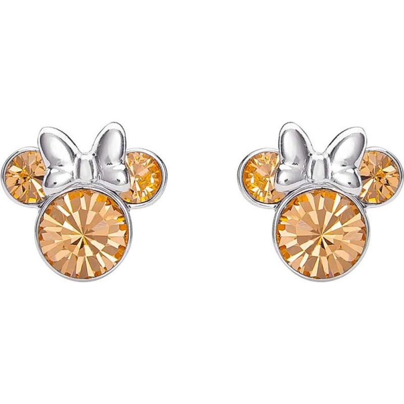 Pendientes June Minnie Disney plata