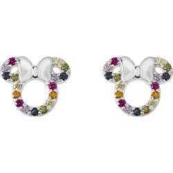 Pendientes Rainbow Minnie Disney plata