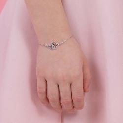 Pulsera Mickey & Minnie Disney plata