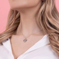 Colgante Corazon Minnie Disney plata