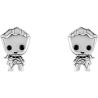 Pendientes Groot Guardianes de la Galaxia Marvel plata