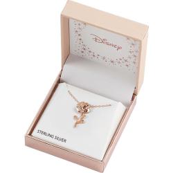 Colgante Rosa La Bella y la Bestia Disney plata