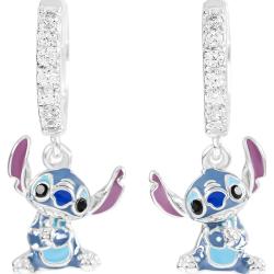 Pendientes Charm Stitch Disney plata