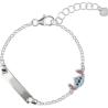 Pulsera placa Stitch Disney plata