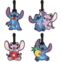 Set 4 Etiquetas de Equipaje Angel & Stitch Disney