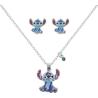 Set colgante + pendientes Stitch Disney