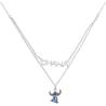 Colgante Ohana Stitch Disney plata
