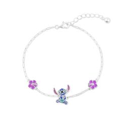 Pulsera Stitch Disney plata