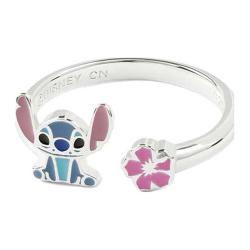 Anillo pie Stitch Disney plata