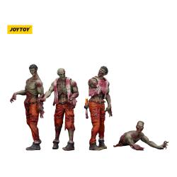 Zombie Pack de 4 Figuras Dark Source Mechanic Team 8 cm