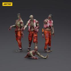 Zombie Pack de 4 Figuras Dark Source Mechanic Team 8 cm