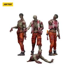Zombie Pack de 4 Figuras Dark Source Mechanic Team 8 cm