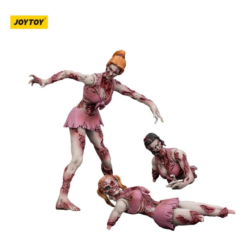 Zombie Pack de 3 Figuras Dark Source Cheer Leaders 8 cm