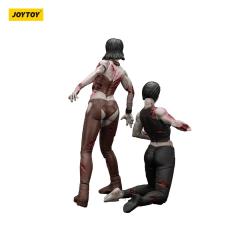 Zombie Pack de 2 Figuras Dark Source Female wrestlers 8 cm