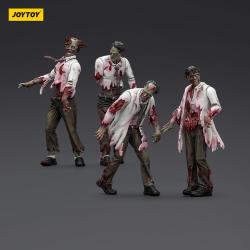 Zombie Pack de 4 Figuras Dark Source Scientists (Male) 8 cm