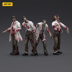 Zombie Pack de 4 Figuras Dark Source Scientists (Male) 8 cm
