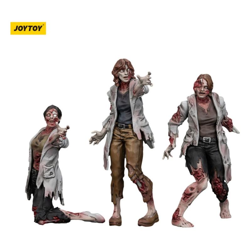 Zombie Pack de 3 Figuras Dark Source Scientists (Female) 8 cm