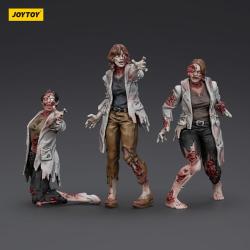Zombie Pack de 3 Figuras Dark Source Scientists (Female) 8 cm