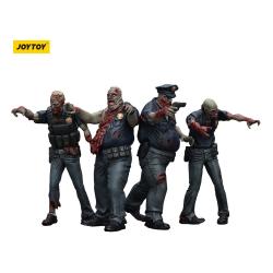 Zombie Pack de 4 Figuras Dark Source Police (Male) 8 cm
