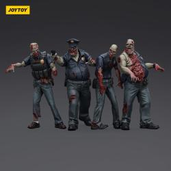 Zombie Pack de 4 Figuras Dark Source Police (Male) 8 cm