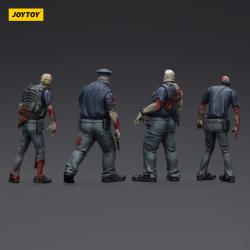 Zombie Pack de 4 Figuras Dark Source Police (Male) 8 cm