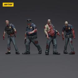 Zombie Pack de 4 Figuras Dark Source Police (Male) 8 cm