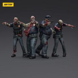 Zombie Pack de 4 Figuras Dark Source Police (Male) 8 cm
