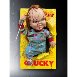 Muñeco Diabólico, Chucky Escultura de Pared 1/1 Bride of Chucky (PREPEDIDO)