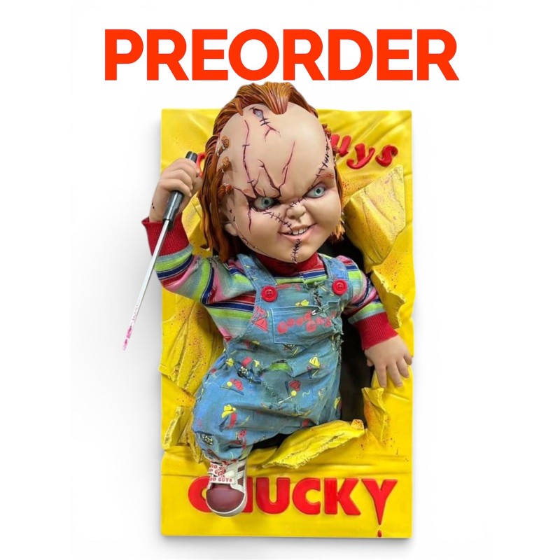 Muñeco Diabólico, Chucky Escultura de Pared 1/1 Bride of Chucky (PREPEDIDO)